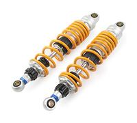 GZYF Coppia di ammortizzatori posteriori per moto da 305 mm universali per per per per, scooter, ATV, UTV, moto da cross, estremità arrotondata e giallo