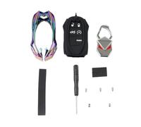 GZYF Guscio chiave telecomando a 5 pulsanti, custodia portachiavi intelligente, 1 set per Dart 2013-up in lega di zinco + silicone colorato