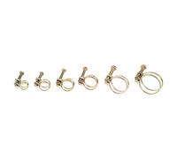 GZYF Kit assortimento fascette stringitubo regolabili universali M12-M32 in filo d'acciaio M12 M16 Morsetto stringitubo a doppio filo Per installazione di tubi, condotte, tubi flessibili