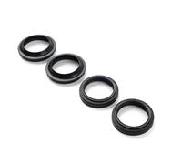 GZYF Kit guarnizioni forcella anteriore, parapolvere e paraolio in gomma nera per la maggior parte delle moto universali, 4 pezzi.