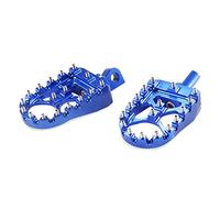 GZYF Motorcycle CNC Wide Fat Foot Pegs MX Pedal Rests H-D Male Mount for Harley Sportster Dyna Iron 883 Softail, Blue