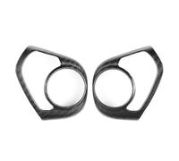GZYF Pannello decorativo per cornice dei pulsanti del volante in fibra di carbonio per auto per 2012-2015, 2 pezzi, opaco