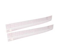 GZYF Righello a grafico smussato da 45 cm, in plastica trasparente, calibrato con sistema metrico inglese, per abbigliamento fai da te, macchina da cucire, 2 pezzi