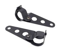 GZYF Supporto di montaggio per faro anteriore, morsetto per lampada auricolare, acciaio nero per per per per per con tubi forcella da 31 mm a 43 mm per moto