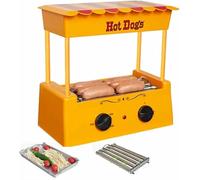 GZYHDC Hot Dog Maker con 10 Marcia Controllo A Temperatura E Caratteristica Antivento, Ideale per Cucinare Hot Dog, Involtini di Uova, Cani Vegetariani E Salsicce per La Colazione