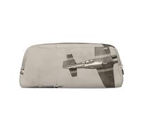GZYL Astuccio in pelle con stampa aeroplano della Seconda Guerra Mondiale della Seconda Guerra Mondiale, Oro, Taglia unica, Portamonete