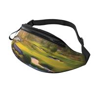 GZYL Bella palla di riso stampato Fanny Pack/Waist Bag Casual Chest Bag, Golf Resort Park, Taglia unica
