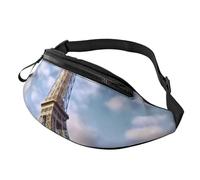GZYL Bella palla di riso stampato Fanny Pack/Waist Bag Casual Chest Bag, Torre Eiffel, Taglia unica