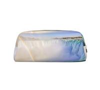 GZYL Cascate del Niagara - Astuccio in pelle con stampa per cancelleria, astuccio portatile, Oro, Taglia unica, Portamonete