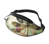 GZYL Explosion Burst Red Black stampato Marsupi/Marsupio Marsupio casual quotidiano, Libellula Libellule Vintage, Taglia unica