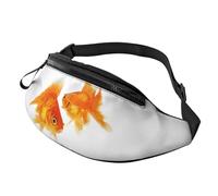 GZYL Marsupio stampato con motivo leopardato rosso Marsupio casual quotidiano, Carino pesce rosso., Taglia unica