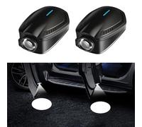 GZYZXP 2 Pezzi Auto Logo luci proiettore, Luci LED Benvenute Cortesia, PCS del Portello di Automobile LED Benvenuto proiettore Logo Luce, Personalizzato Wireless per Tutte Le Auto, Ricarica USB