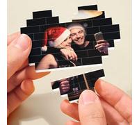GZYZXP Mattoncini Personalizzati con Le tue Foto. Mattoncini Costruzione a Personalizzabili, Ideale Come Regalo per la Festa del papà, Festa della Mamma, Anniversario