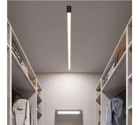 GZZBMY Lampada da Soffitto LED Lineare Semi Incasso Luce da Plafoniere Minimalista Iluminazioni da Plafoniera Moderna Lampadari Striscia Lunga per Soggiorno Camera da Letto (Luce Calda 3000K,150CM)