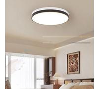 GZZBMY LED Plafoniera Soffitto con Telecomando Dimmerabile 3000K-6500K Lampada da Soffitto Moderna Minimalista Tondo Soffitto Luci per Soggiorno Camera da Letto Cucina Cameretta (Bianco + Nero,30cm)