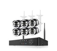 H.265 8CH 3MP 5MP Di Telecamere Sicurezza Wireless Human Detect P2P Color Night Vison Videoregistratore Kit Sorveglianza Buona Qualità Dell'Immagine(1T,8CH NVR 6 Cam 3MP)