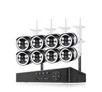 H.265 8CH 3MP 5MP Di Telecamere Sicurezza Wireless Human Detect P2P Color Night Vison Videoregistratore Kit Sorveglianza Buona Qualità Dell'Immagine(1T,8CH NVR 8 Cam 5MP)