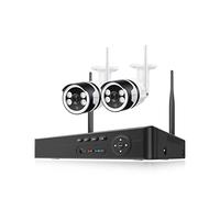 H.265 8CH 3MP 5MP Di Telecamere Sicurezza Wireless Human Detect P2P Color Night Vison Videoregistratore Kit Sorveglianza Buona Qualità Dell'Immagine(2T,8CH NVR 2 Cam 5MP)