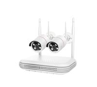 H.265 8CH 5MP CCTV Security NVR Kit Face Detect Color Night Vision di sorveglianza wireless con telecamera bidirezionale(1T,8CH NVR and 2 Camera)