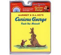 H A Rey Curious George Feeds the Animals Book & Cd (Tascabile)