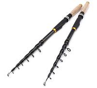 H/A ZYDYZ Canna da Pesca telescopica Multifunzionale, Canna da Pesca in Fibra di Carbonio con Manico in Sughero, Asta di Viaggio Portatile, Accessori da Pesca per Basso 1.8m-3.6m ZYDYZ (Size : 3.0 m)