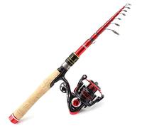 H/A ZYDYZ La Nuova Canna da Pesca in Carbonio in Legno da 1,6 m-2,7 m 12 + 1BB Combinazione di Bobine, Asta da Pesca Ultra-Corta e Bobina da Pesca Set Multifunzionale ZYDYZ (Length : 1.6M)