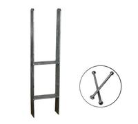 H-Ancoraggio Supporto Per Posto 600 Mm Inclusi Viti Supporti Per Posto H-Trave