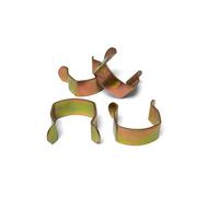 H-BOLT Clip a U in metallo e plastica di alta qualità per unire divani e basi ottomane, clip in acciaio sicure e resistenti con rivestimento in zinco antiruggine (acciaio, confezione da 4)