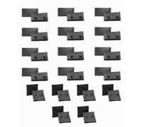 H-BOLT Supporti per doghe, set completi disponibili (60-64 mm, 24 lati + 12 supporti per binario centrale)