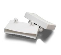 H-BOLT Supporti/tappi di ricambio per doghe da letto singolo, matrimoniale, king e queen size, colore bianco, 60-64 mm (10)