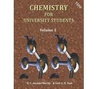 H C Ananda Murthy Said a H Vuai Chemistry for University Students (Tascabile)
