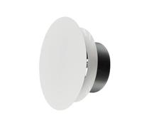 H&C VENT Bianco Ø 150 mm valvola a disco regolabile - Copertura rotonda in acciaio e ventilazione con diffusore regolabile - Valvola tubo di ventilazione & griglia di ventilazione, tubo di scarico |