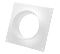 H&C VENT Flangia da parete, 100 mm, per canali di ventilazione in PVC, diametro 100 mm, tubo rotondo dritto