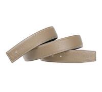 H Cinture in pelle di mucca pieno fiore Sostituzione Cinturino senza Fibbia 38mm larghezza Grigio