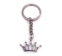 H-Customs Portachiavi Krone Prince in metallo argentato
