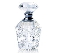 H&D Clear Art - Mini bottiglia di profumo vuota con cristalli intagliati