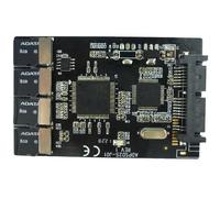H&D Hyaline&Dora 4 Micro SD Card to Micro SATA Adapter Card 1.8" HDD Case with Raid 4 TF to 16 Pin SATA Converter