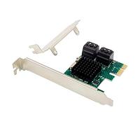 H&D Hyaline&Dora SATA3.0 To 4 Port 6G PCI-E to SATA3.0 Expansion Miner SSD IPFS Adapter PCI-E SATA 3 Converter for HDD SSD asm1061