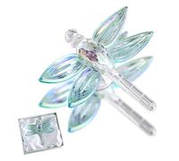 H&D HYALINE & DORA Statuetta di cristallo a forma di libellula, statuette di animali da collezione, decorazione per la casa fermacarte