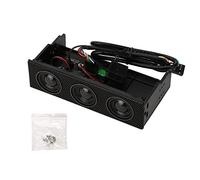 H&D Hyaline&Dora Stereo Speaker PC Front Panel Computer Case Built-in Mic Music Loud Speaker Space Saving Front Panel Speaker for Desktop