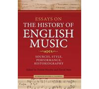H. Diack Johnst Essays on the History of English Music in Hon (Copertina rigida)