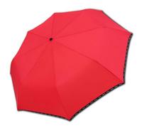 H.DUE.O Ombrello Pieghevole Automatico Apri/Chiudi Antivento Robusto. Ombrello Tinta Unita Tessuto Asciugatura Rapida [PORTOFINO] [ROSSO]