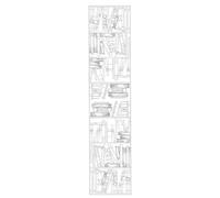 H DUPONT DUPECLPW121C - Una sciarpa di seta al 100% da appendere - Tessuto da appendere - 180x43cm Biblio