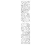 H DUPONT DUPECLPW132C - Una sciarpa di seta al 100% da appendere - Tessuto da appendere - 180x43cm Farfalla Katleya