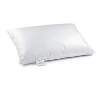 H&F Heimtextilien H&F - Cuscino di Alta qualitr, 50 x 70 cm, in Piuma D'Oca, 1000 g, 100% Piuma D'Oca, 3 Scomparti, 50 x 70 x 20 cm, Certificato Oeko-Tex, Cotone, Bianco, 50 x 70 cm