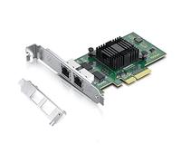 H!Fiber.com 1.25G Scheda di rete Ethernet,doppio RJ45 NIC,1.25GbE CNA,funzione compatibile con I350-T2,con Intel I350 Chip,supporto Windows Server/Linux/VMware (non supporto X11, MAC)