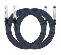 H!Fiber.com 2pack Cavo DAC SFP+ 10Gb/s, 5m (16.5ft), Cavo Twinax SFP+ in Rame Diretto passivo 10GBase-CU, per Cisco SFP-H10GB-CU5M, Ubiquiti, Netgear e Altri Switch e NIC Aperti