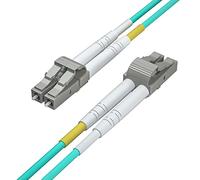H!Fiber.com OM3 LC a LC Duplex cavo fibra ottica, cavo patch, ponticello multimodale, 20-metro(65.6ft), 2 pack