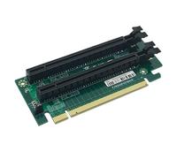 H!Fiber.com PCIe 16x Riser Card 2 Slot 270-Degree R-Angle Riser Adapter, 2U Card for E5 Two-Way Server