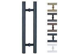 H Forma a Trappola per Trappola Diametro 38 mm/1,5 Pollici, Tubo Porta Scorrevole per Porta Scorrevole, con palo del Bar del camere da Bagno per Il camere Commerciale (Grigio Scuro 100 cm/39 3/870